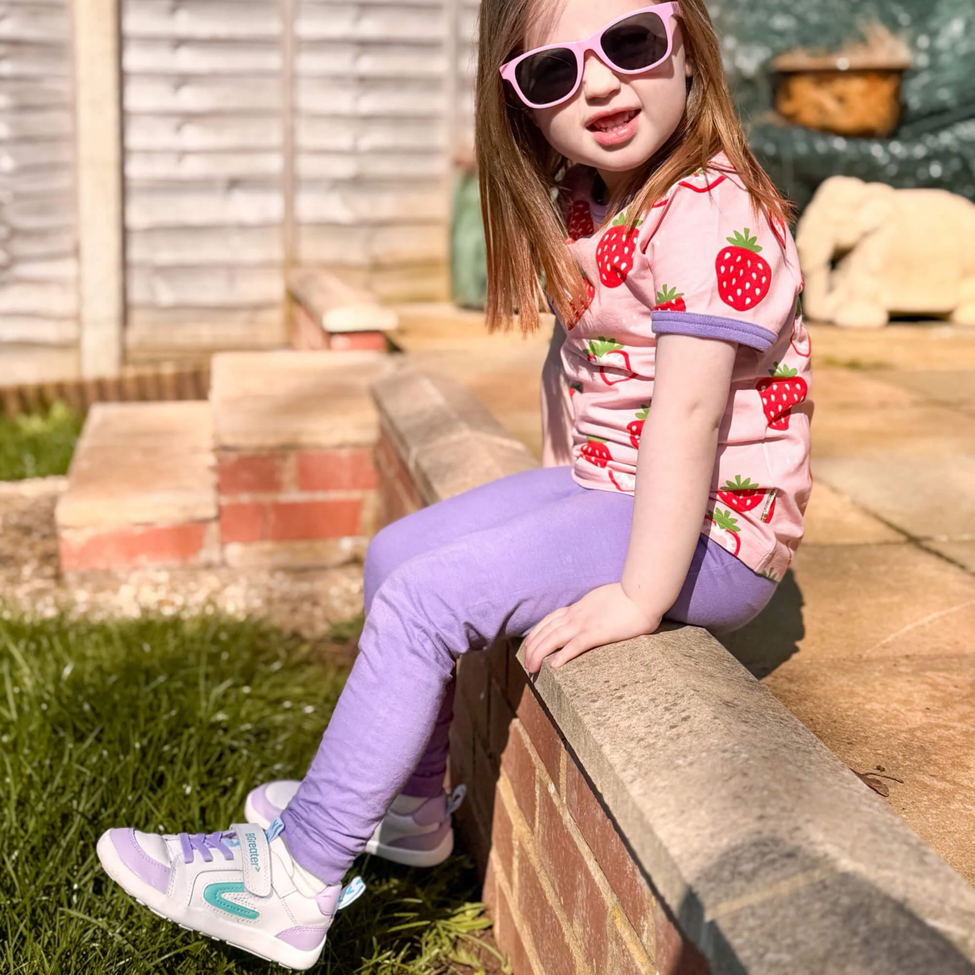 All Leather Lev - Lilac White - Image 3