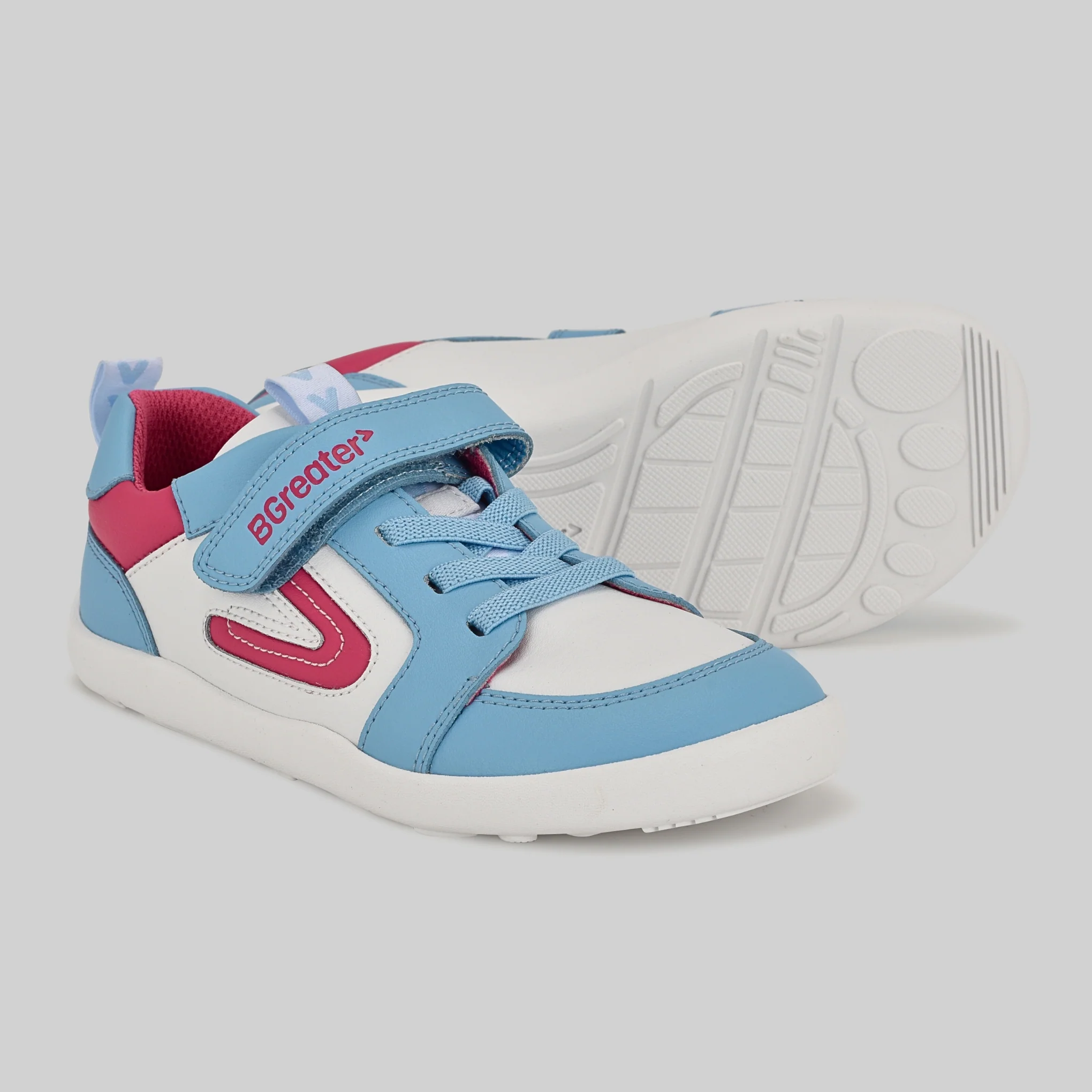 All Leather Lev - Blue White - Image 10