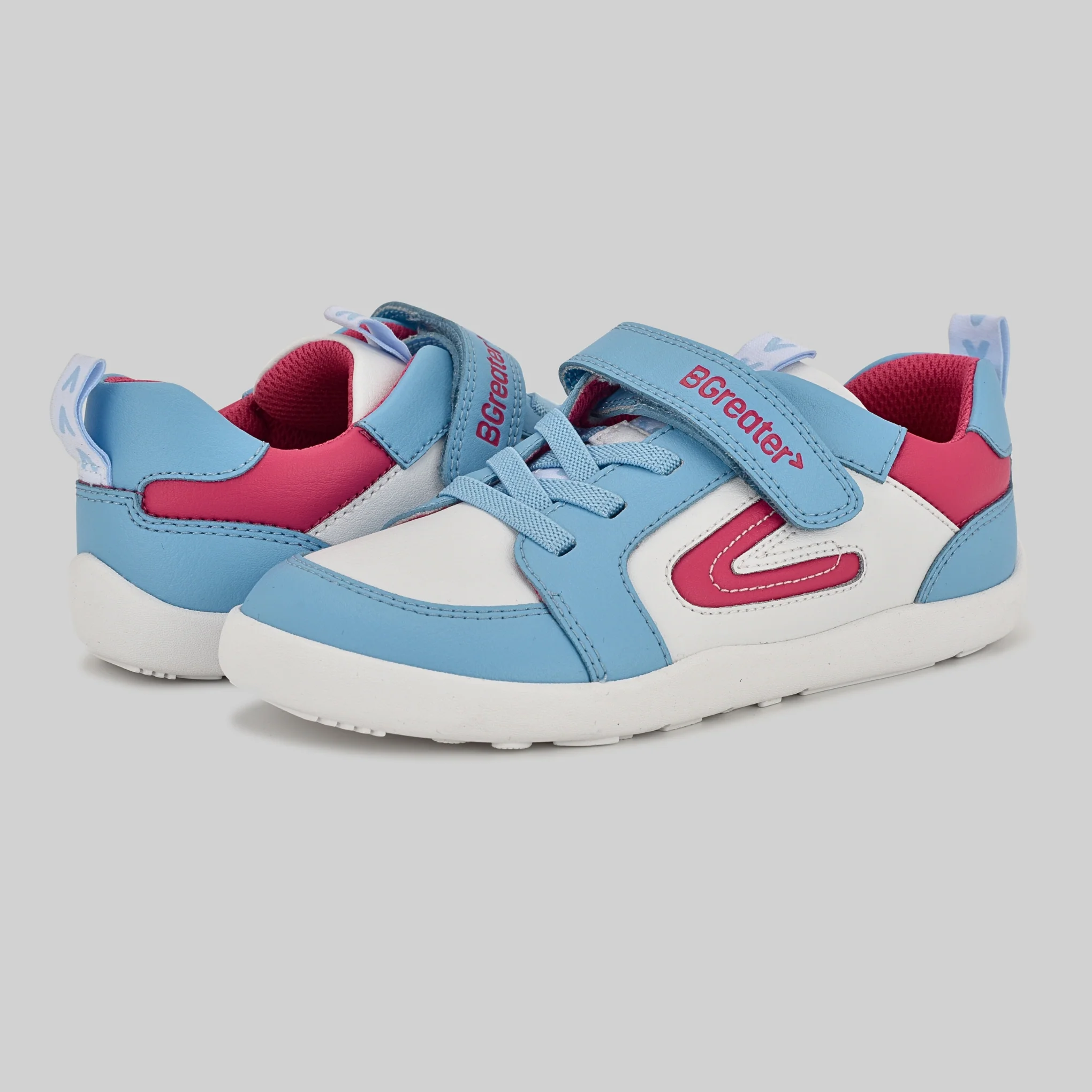 All Leather Lev - Blue White - Image 11