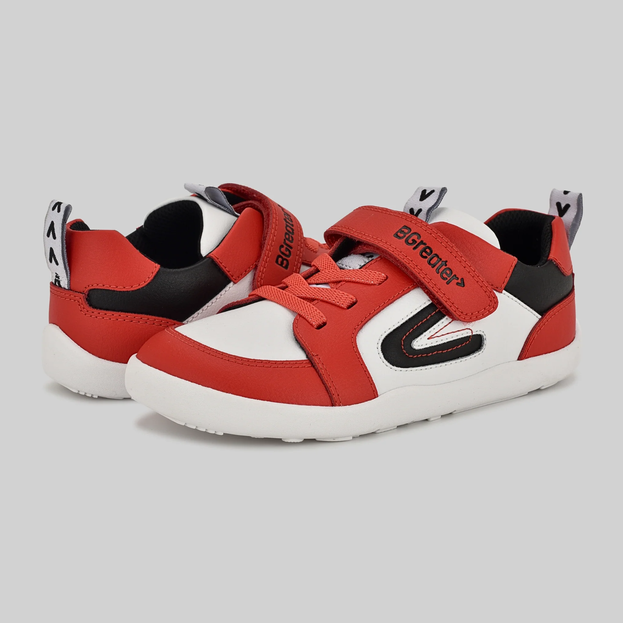 All Leather Lev - Red White - Image 13